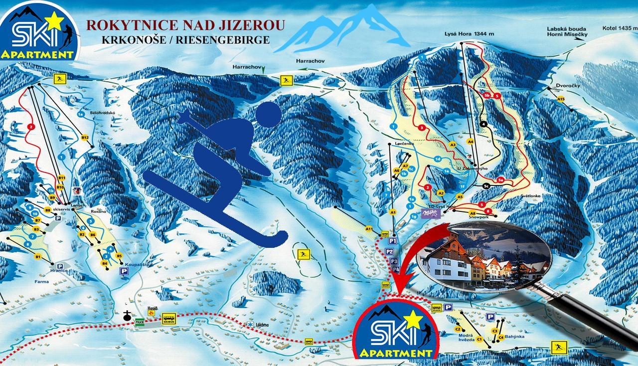 Ski - Apartment Рокитнице над Ийзероу Екстериор снимка